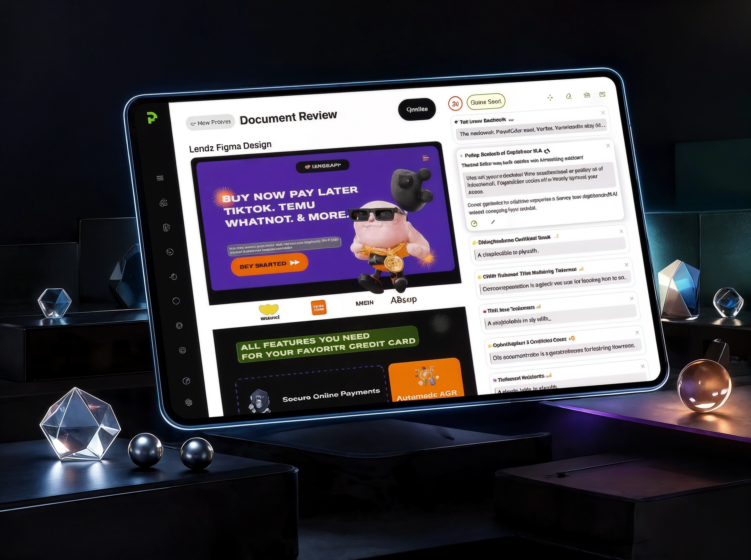 Review marketing compliance dashboard